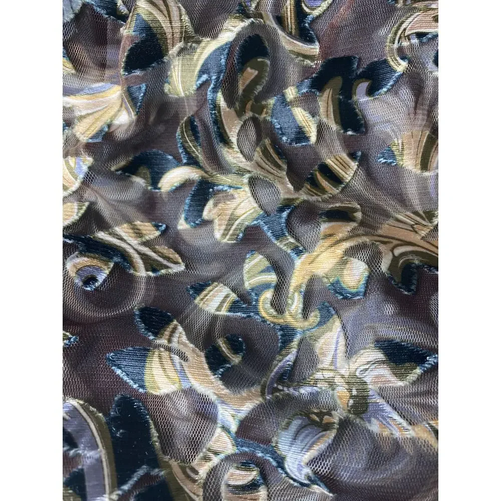 NWT TADASHI SHOJI DRESS GOWN MOTHER OF THE BRIDE FORMAL EVENING BURNOUT VELVET - Picture 10 of 16